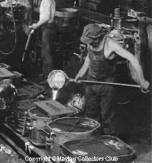 A worker at the factory